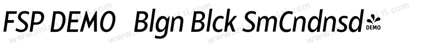 FSP DEMO   Blgn Blck SmCndnsd字体转换